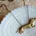 brass dachshund necklace-weiner dog love