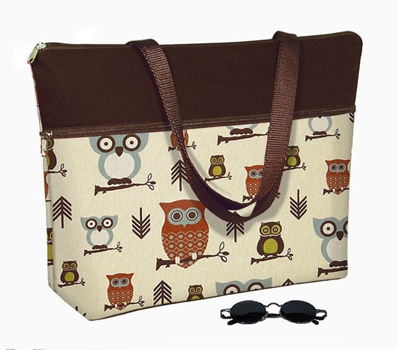 Women's Briefcase Cute Owl Laptop Tote Bag Padded Case fits 17  17.3 ...