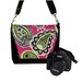 Digital SLR Camera Bag Dslr Camera Bag Purse Womens Camera Bag Case - DELUXE Belinda Mod Paisley Pink - In Stock