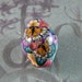 MILLEFIORI POLYMER CLAY FOCAL BEAD - FB-120 - FLORAL BOUQUET with BUTTERFLIES