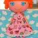 Lalaloopsy Doll Handmade Clothes Dress Cupcakes on PInk Medley