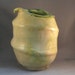 Large Organic Vase in Green Tea Glaze