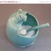 Salt Holder - Blue French Salt Pig - Ceramic Salt Cellar - Salt Keeper in robin's egg blue - Cook Chef Hostess Thank you