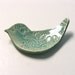 Hand Built Lacy Bird Plate