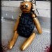 Handmade Dead Voodoo Doll Keychain Burnt Orange