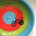 small dish stingray (teal\/green\/red)