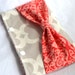 Snap Pouch Clutch with Bow - Gray Tile and Red Bow