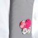 eReader Cover - Kindle Case - Gray with Pink fabric flowers