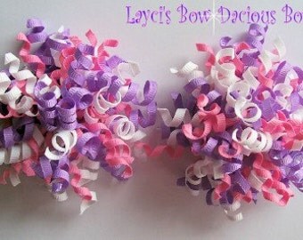 mardi gras hair bow