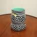 Porcelain Bird Silhouette cup tumbler vase
