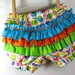Peace- Baby Ruffle Butt Diaper Cover Bloomers- Size 18 mo.
