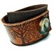 Tree Silhouette Wrap LEATHER Cuff Brown, Sienna
