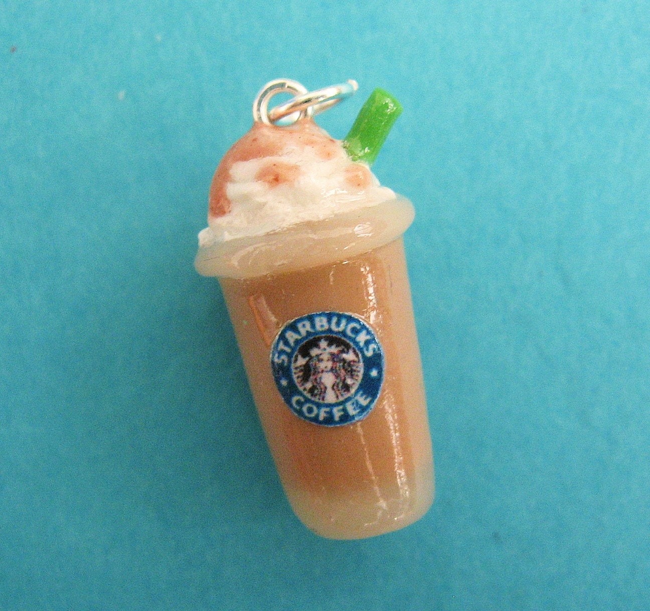 Polymer Clay Starbucks Caramel Frappuccino Charm