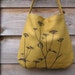 Hemp Bag with Queen Anne's Lace Organi Cotton Lining - Deep Gold Mustard