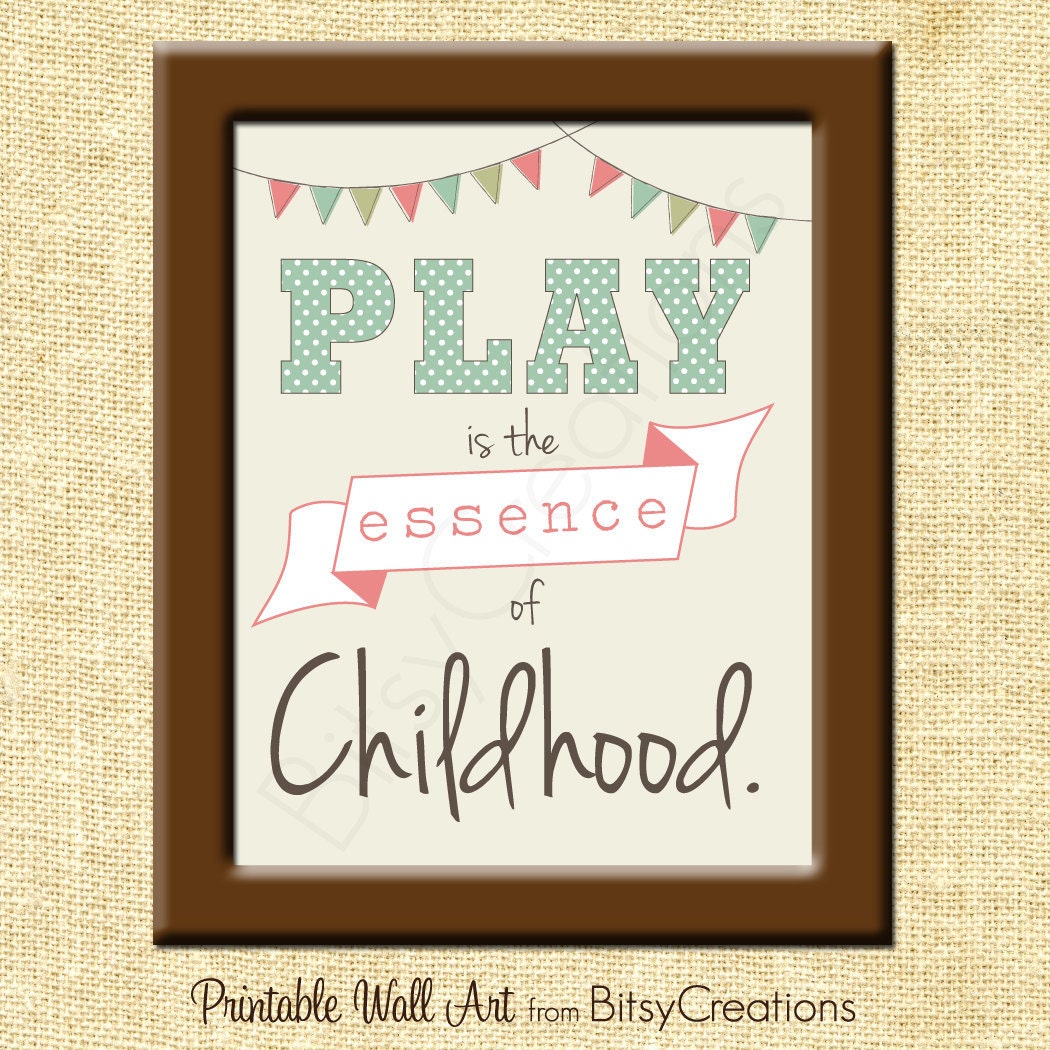 Playroom Printable Wall Art by BitsyCreations