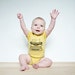 Dear Pittsburgh, I love you. Organic Baby Onepiece Bodysuit in black and gold.
