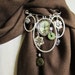 Betty and the Bird. Large Shawl or Scarf Pin