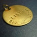 Dog Tag - Stamped Brass