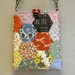 Quilted Cross Body Bag - Little Feedsack Hexagons 2