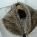 Faux Fur Collar/Shawl/Capelet Re-Constucted/ Re-Purposed Vintage