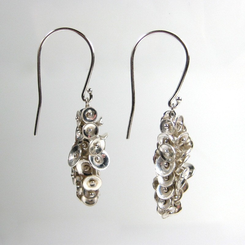 Sterling Silver Sequin Earrings