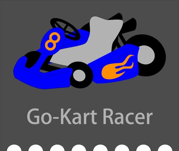 Download Slick Track Go Kart Cut File .svg .pdf .jpg by littlethingsHAPPY