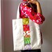 Tote bag - patchwork linen