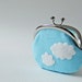 Blue sky coin purse