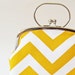 RESERVED for pseudopix - purse with handle yellow chevron stripes