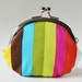 Rainbow stripes coin purse