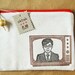 Retro Japanese TV zipper pouch - collaboration with Fumiwo