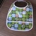 CLEARANCE ** WATERPROOF WIPEABLE Baby Bib Reduce, Reuse, Recycle Wipeable Plastic Coated Bib