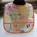 WATERPROOF WIPEABLE Baby to Toddler Wipeable Plastic Coated Bib Michael Miller Forest Life Watermelon