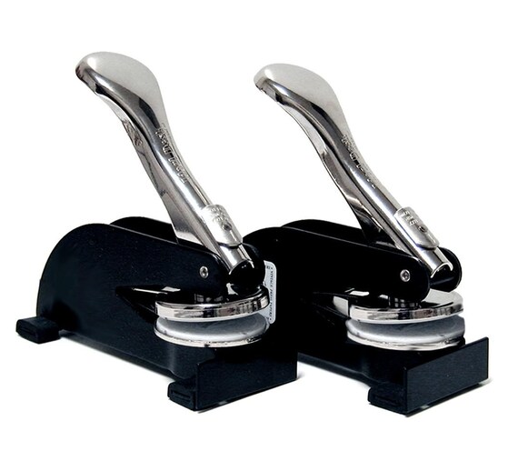 Desk Top Embosser Rectangle or Round by polymer on Etsy