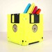 Floppy Disk Pen and Pencil Holder (Fluorescent Yellow)