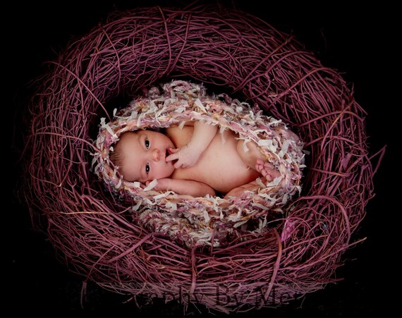 Items similar to SALE Newborn Girl Cocoon Nest Knit BaBY ...