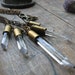 i am illuminated-- rock crystal and bullet casing brass necklace