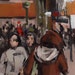 Original Painting Cityscape New York People 3.5 x 5 Acrylic - Soho Brown by David Lloyd