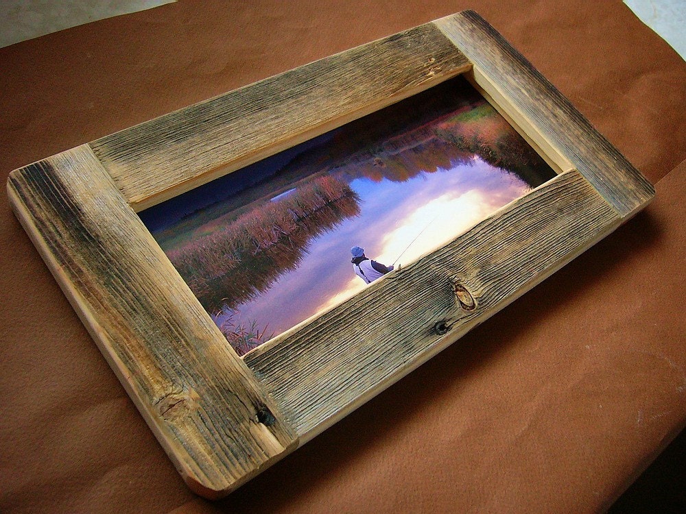 Panoramic Barn Wood PICTURE FRAME ...rustic refined