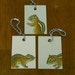 Chipmunk ID Tags for Luggage or Keys - Chipmunks - Recycled Laminate Sample Tiles