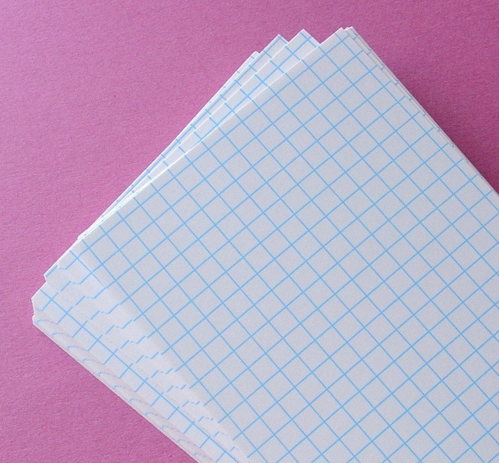 graph grid index cards / 4x6 size by schoollocker on Etsy