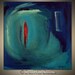Sale 25% Off - TURQUOISE Abstract Painting ORIGINAL Blue Red Figurative Painting on Canvas, DISCOVERY 20x20 by BenWill