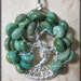 December Tree - Tree of Life Pendant in Natural Turquoise Gemstone and Sterling Silver Wire Wrapped