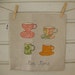 tea time - linen cushion cover