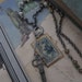 Return To Sender...long antique tag skeleton key vintage repurposed necklace