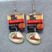 Retro Pumpkin Pie Spice Tin Kitsch Dangle Polymer Clay Junk Food Earrings Hypo Allergenic Nickle-Free