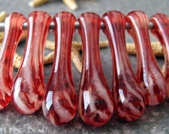 AGB boro glass lampwork beads, Casa Aberta...
