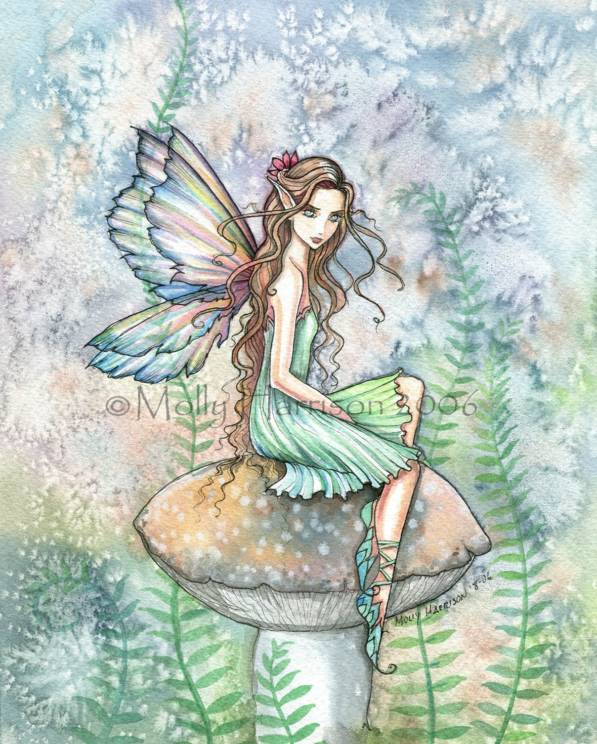 Fairy Art Fantasy Fine Art Giclee Print 9 x 12 by Molly