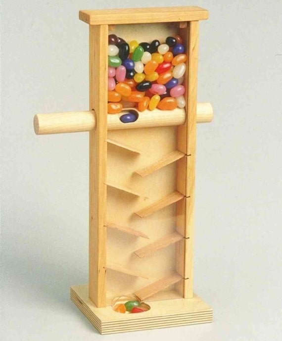 Items similar to Handcrafted wooden JELLY BEAN MACHINE CANDY DISPENSER