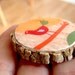 I can see you from here - wooden brooch